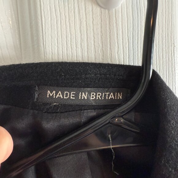 Vintage Men’s 100% Cashmere Black 3 Button Coat Slit in Back - Picture 5 of 17